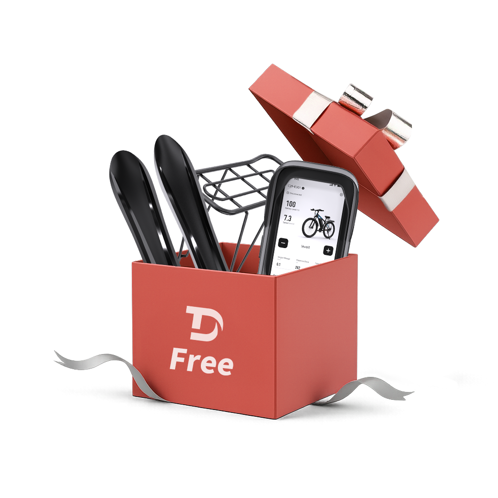 Cycling Pack(Free gifts with E-bike purchase,includes mudguards,rear rack,and phone holder bag)