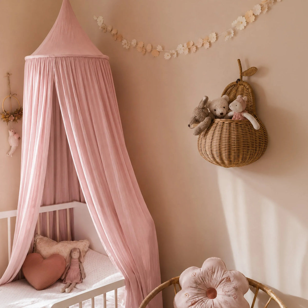 Baby Mosquito Net Pale Pink