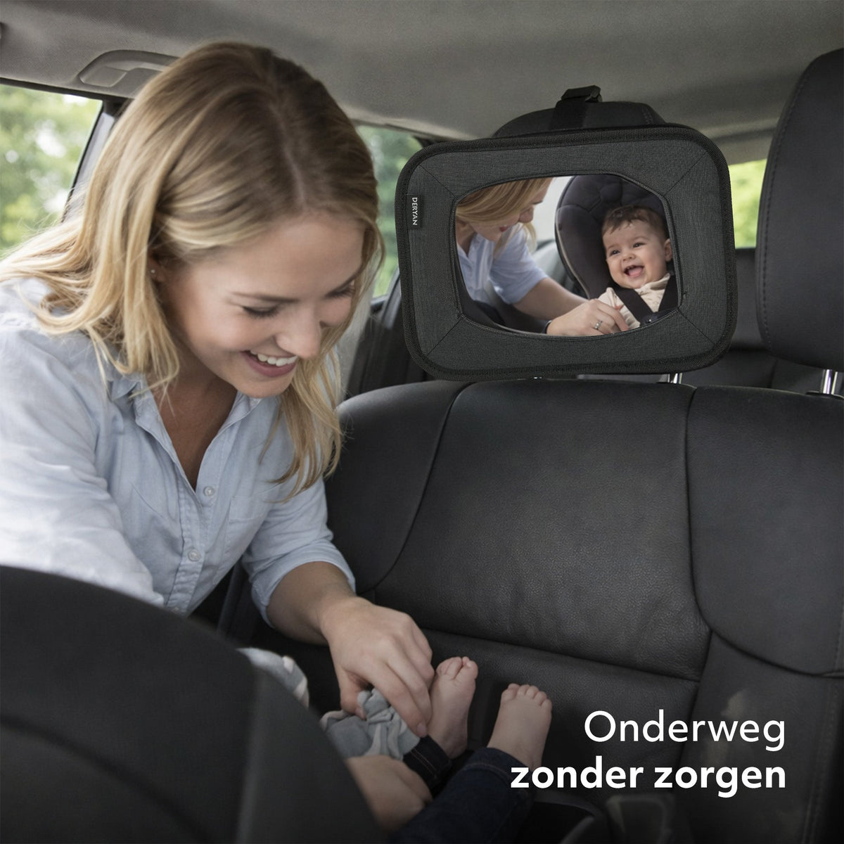 Baby Car Mirror - Black