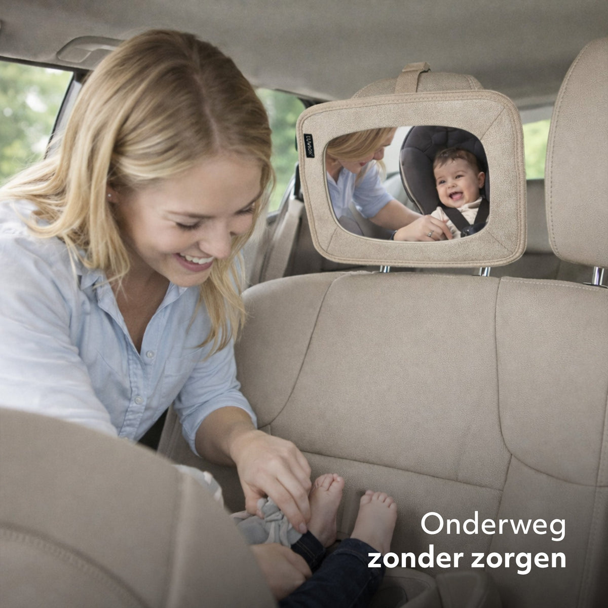 Truffle Nougat Baby Car Mirror