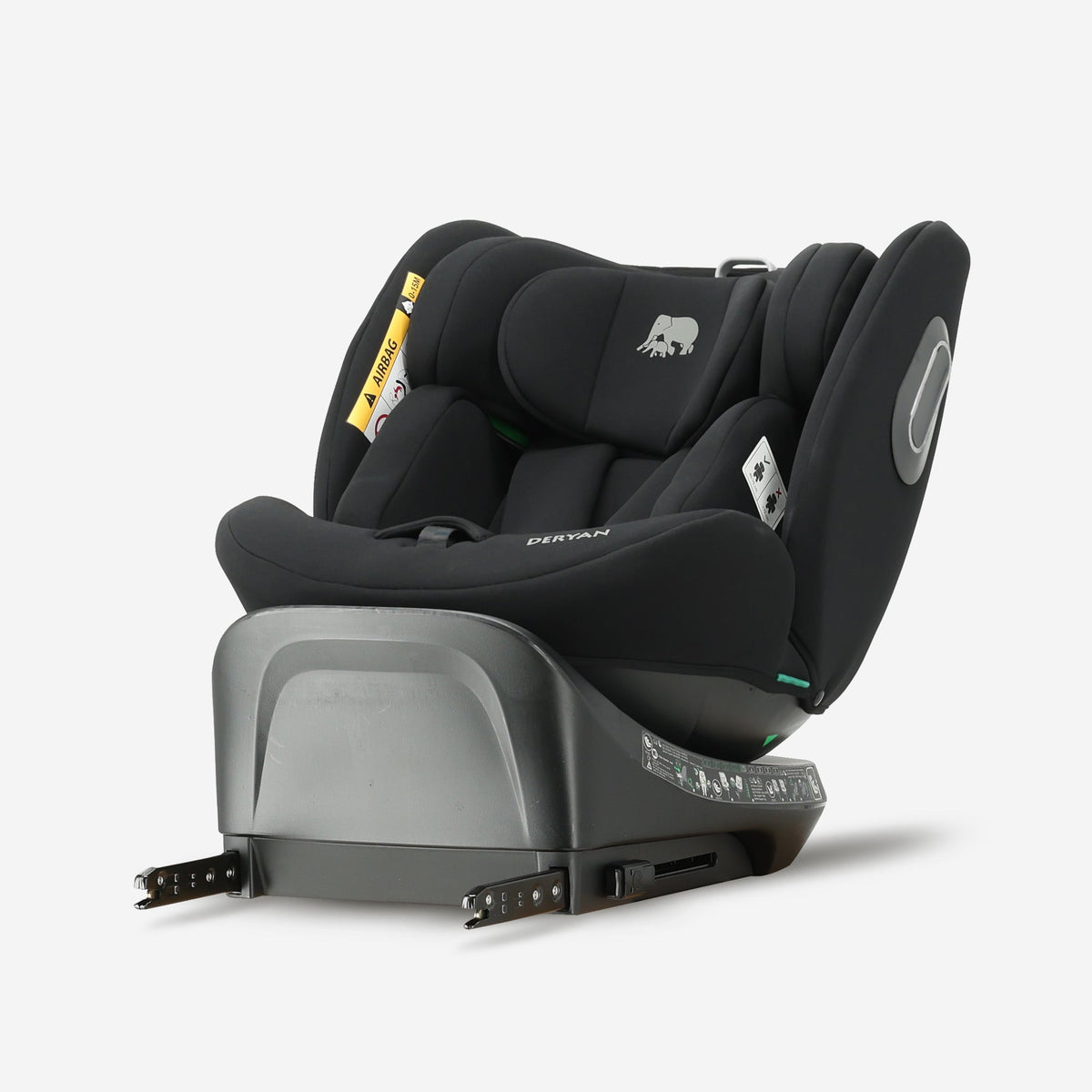 Carly Luxe i-Size Car Seat 0–36 kg Isofix 360° - Black