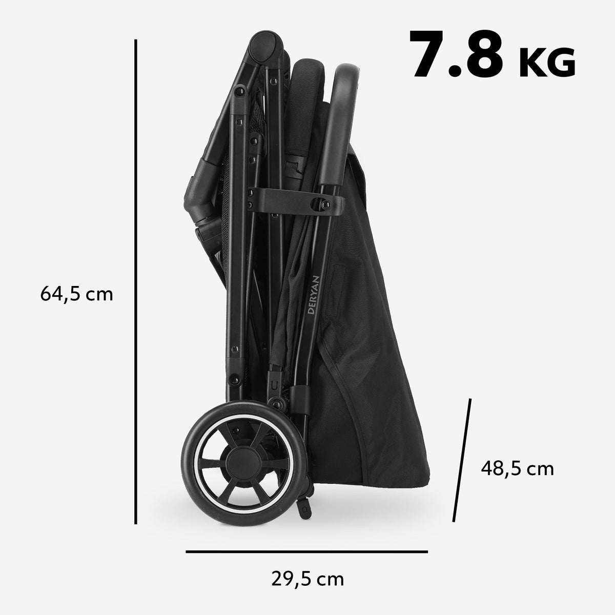 Luxury Easy² Lightweight Stroller - Black