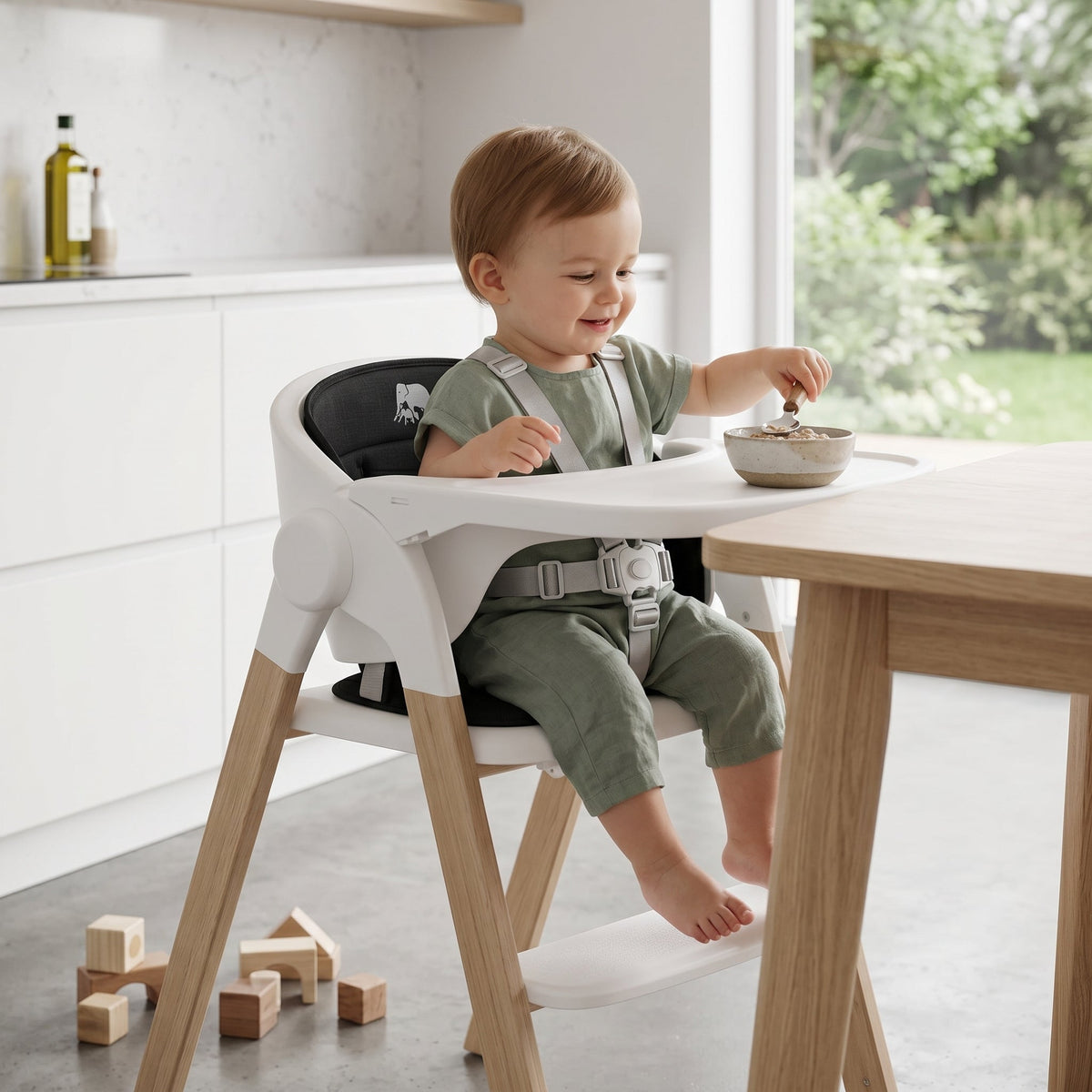 High Chair Cushion Black