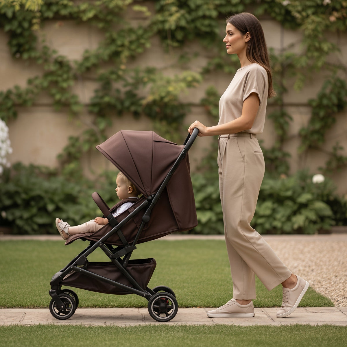 Luxury Easy² Lightweight Stroller - Chocolate