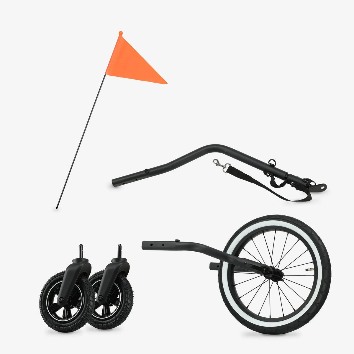 Luxury Bike Trailer V2 - Stroller - Jogging Stroller Black