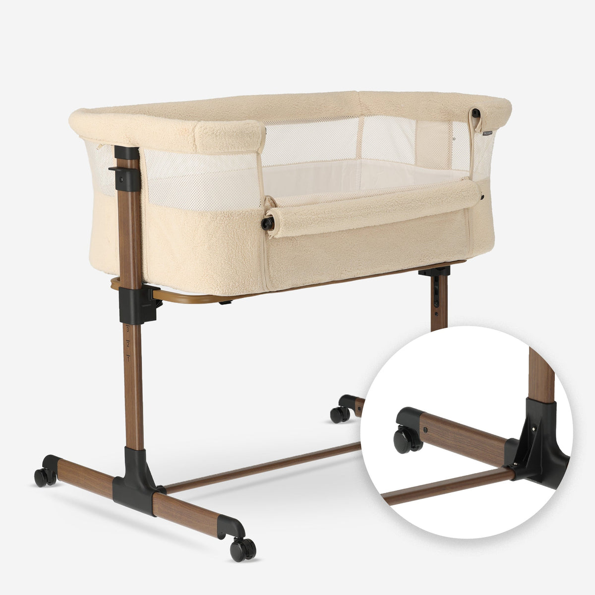 Snoozy Co-Sleeper Cradle - Teddy Nougat