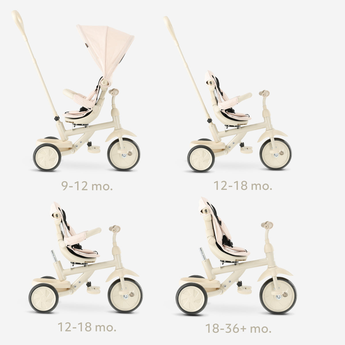 Adventurer Tricycle with Push Bar, Sand