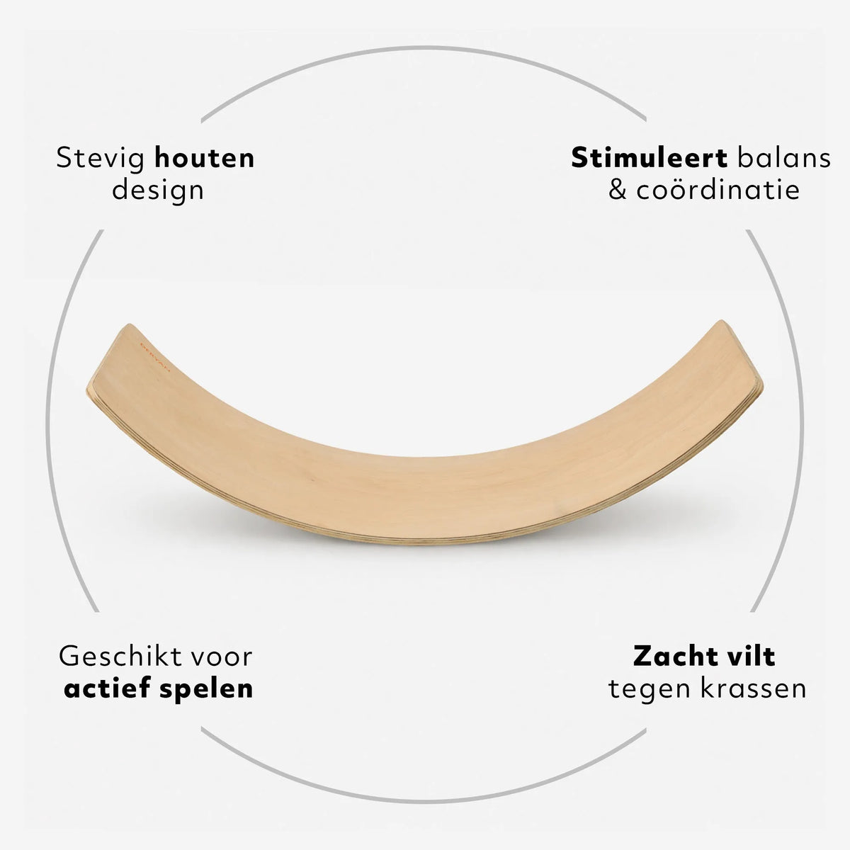 35.5" Wooden Balance Board - wobl