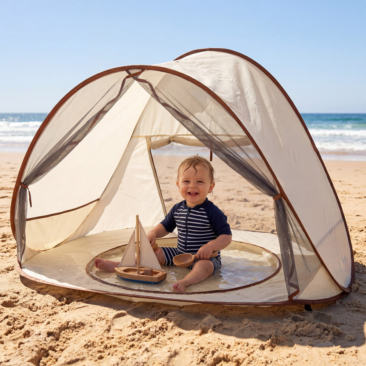 Baby Beach Hut - 3-in-1 Pop-Up Kids' Pool - Baby Pool
