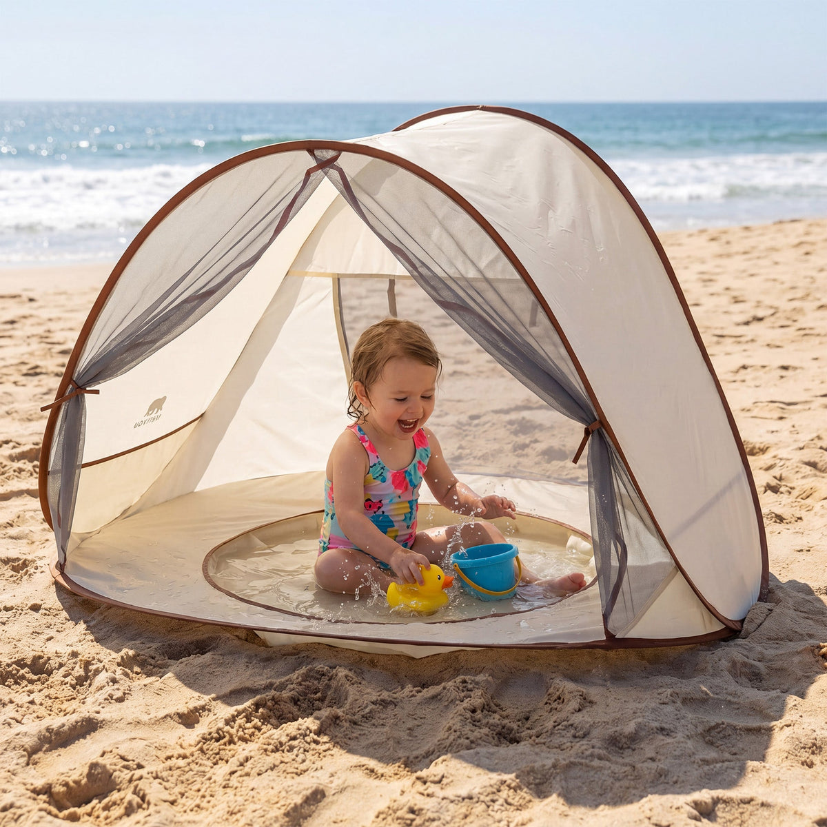Baby Beach Hut - 3-in-1 Pop-Up Kids' Pool - Baby Pool