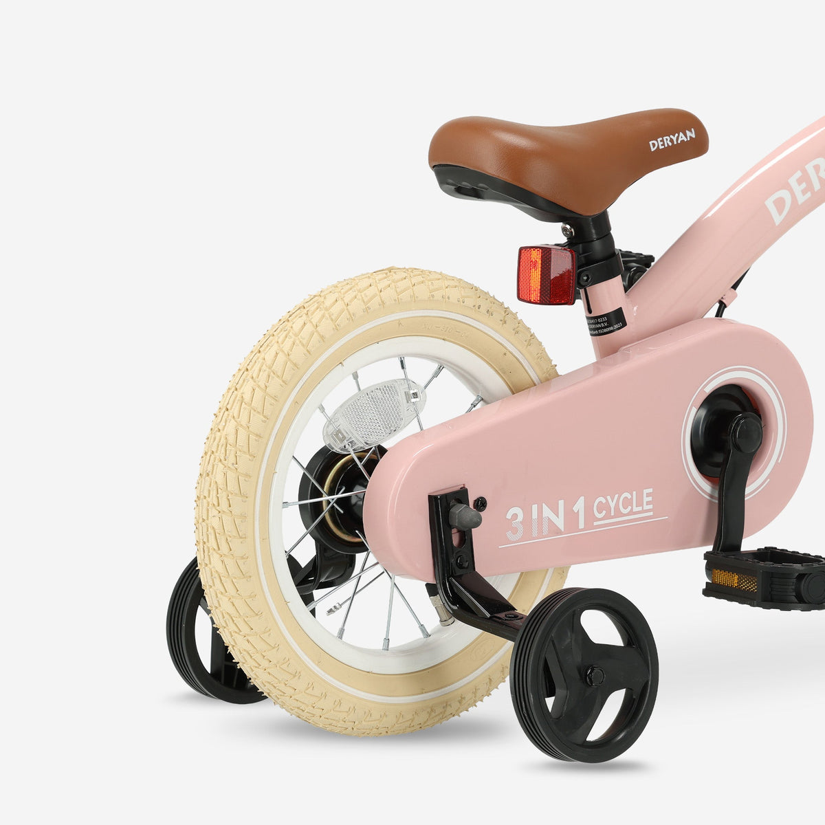 Luxe Kids Bike 12 inch - 3 in 1 - Balance bike Pink