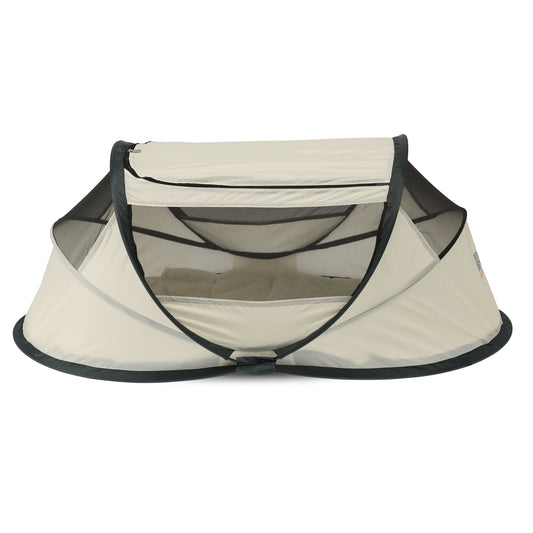 BabyBox Baby Tent Camping Crib + Cotton Blanket - Cream