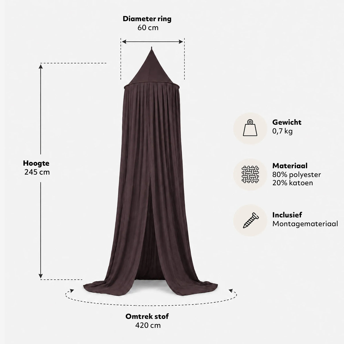 Baby Mosquito Net Chestnut