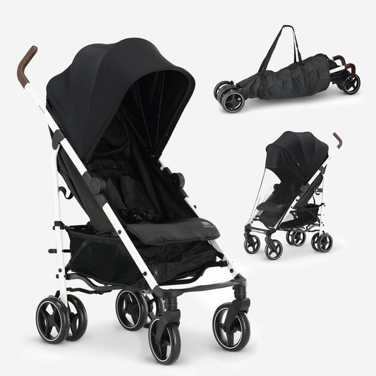 Bobbie Umbrella Stroller, up to 22 kg - White Frame/Black