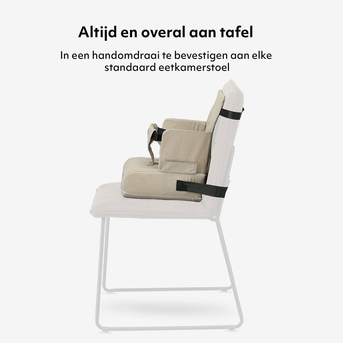 Travel Booster Seat Booster - Includes attachment strap Nougat