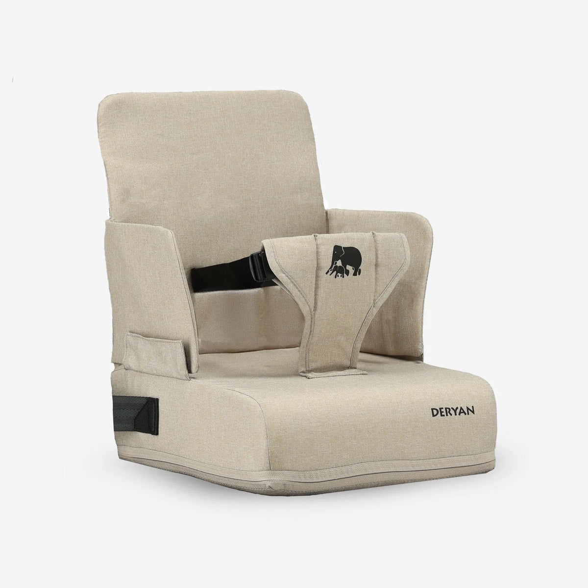 Travel Booster Seat Booster - Includes attachment strap Nougat