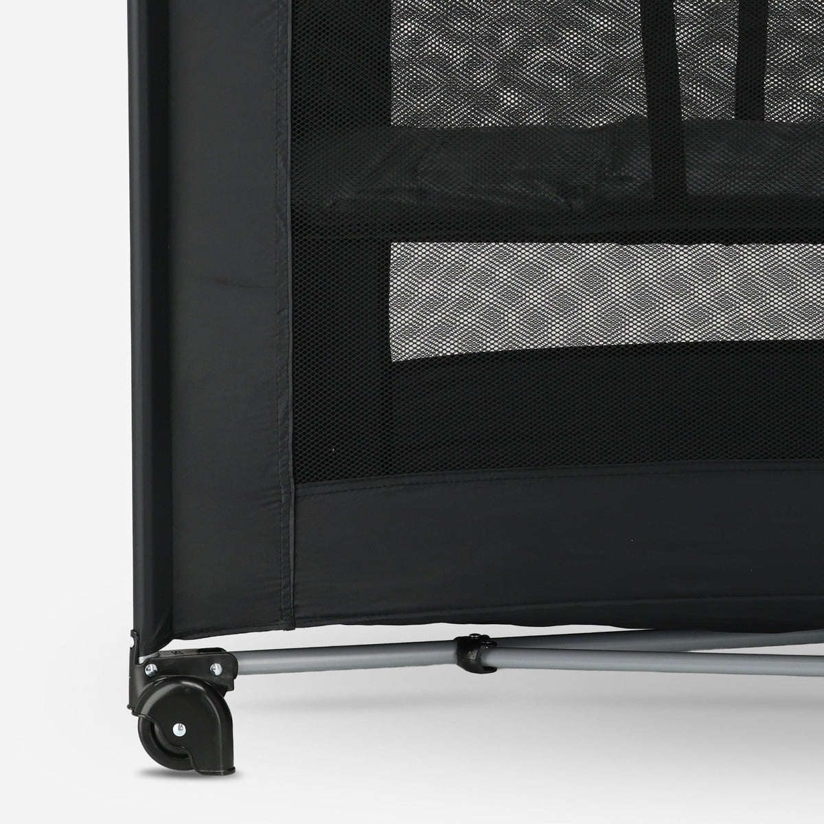 Believer Luxury Travel Cot - Includes Raised Base - Black