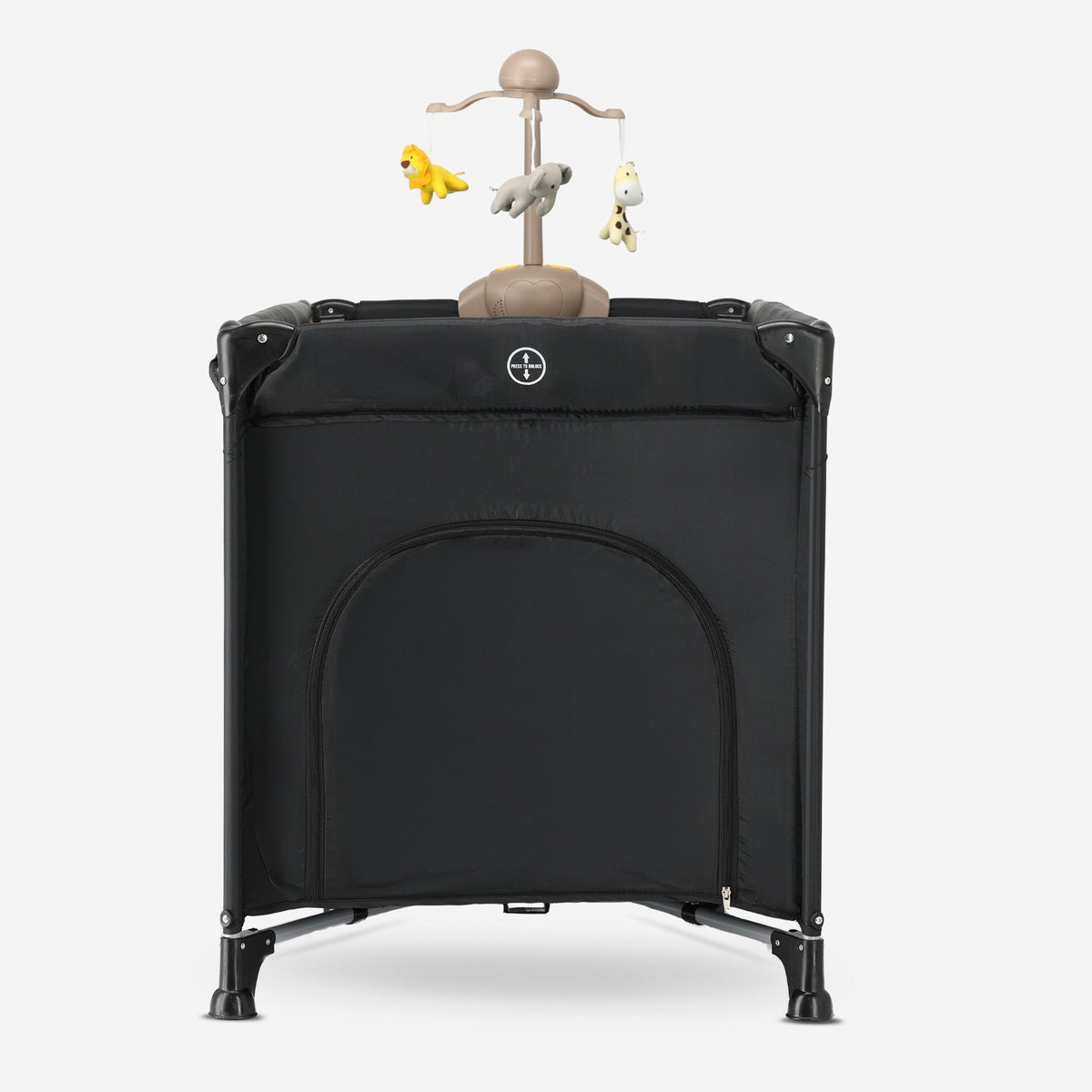 Believer Luxury Travel Cot - Includes Raised Base - Black