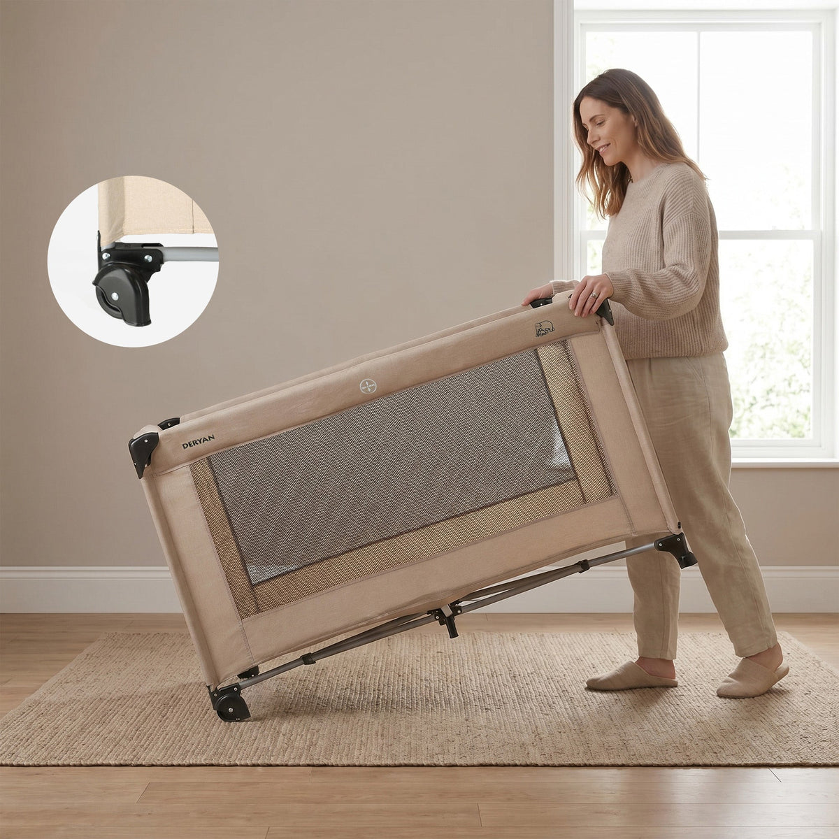 Believer Nougat Travel Cot