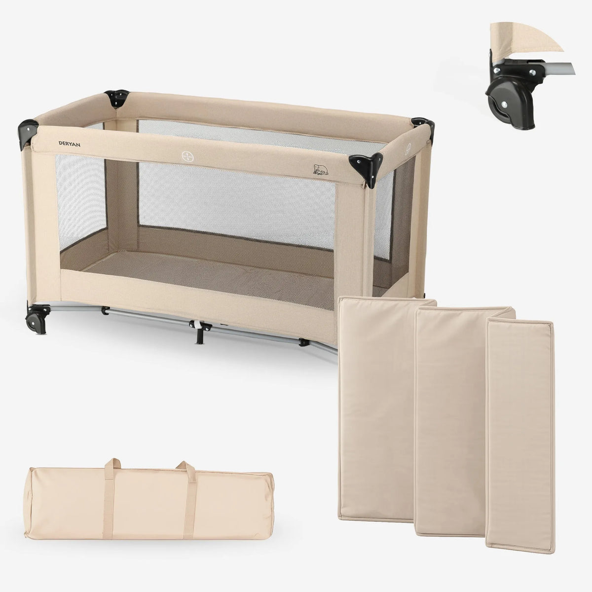 Believer Nougat Travel Cot