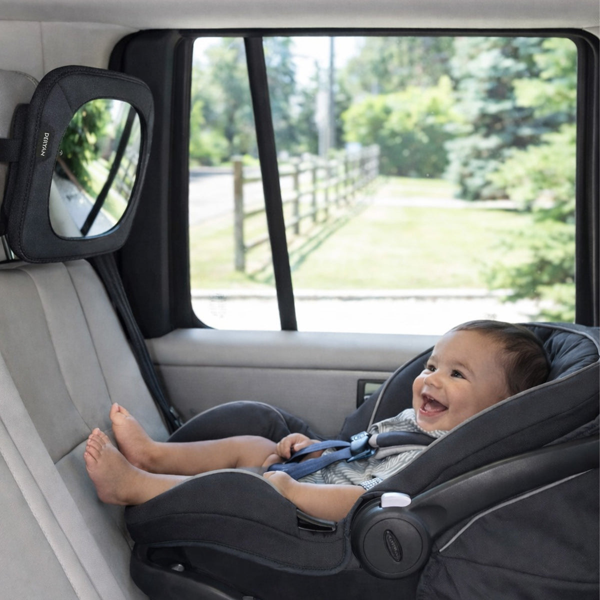 Baby Car Mirror - Black