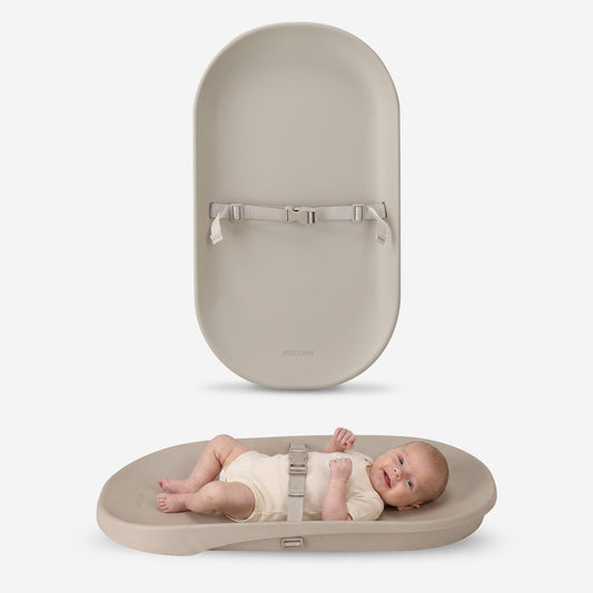 Waterproof Changing Pad with Raised Edges - Taupe