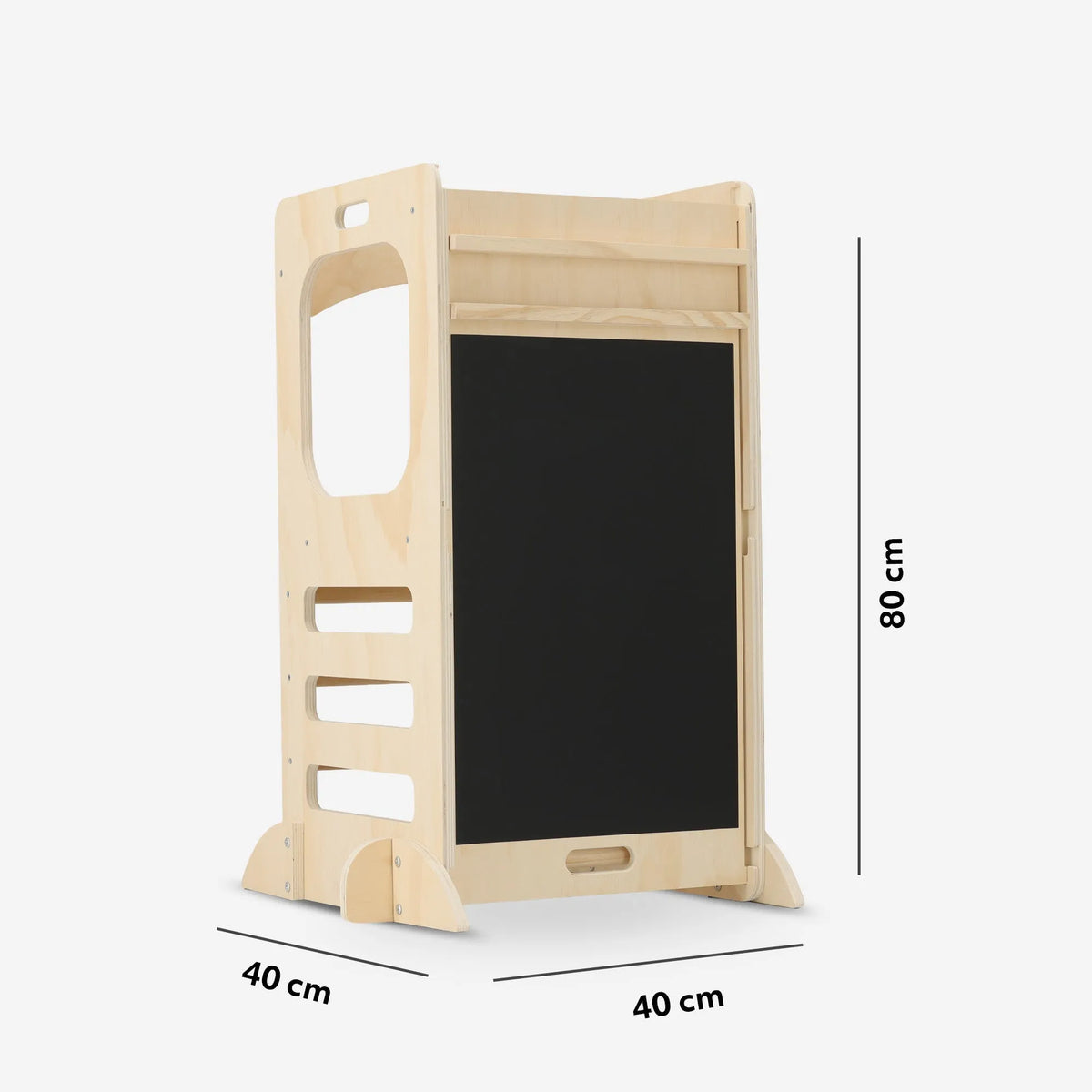 Luxury 4-in-1 Learning Tower - Climbing Tower with Slide and Chalkboard