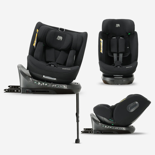 Carly Luxe i-Size Car Seat 0–36 kg Isofix 360° - Black