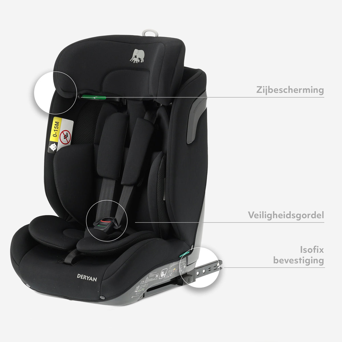 Carter Luxe i-Size Car Seat 76–150 cm - Isofix Group 1/2/3
