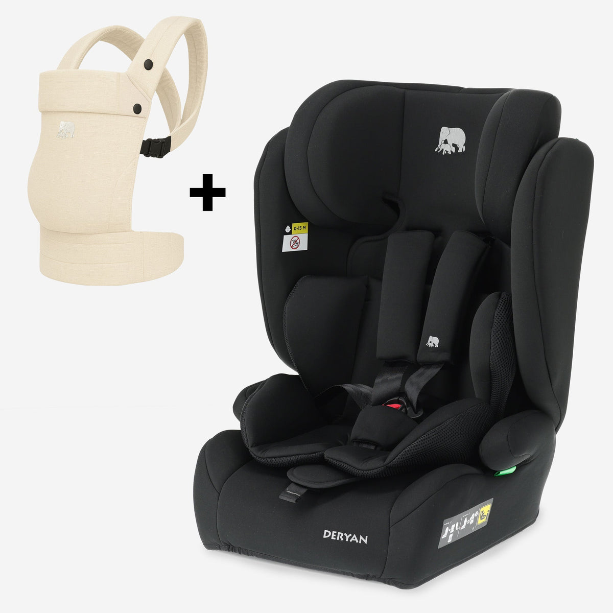 Carter Basic Car Seat & Amora Baby Carrier Cream