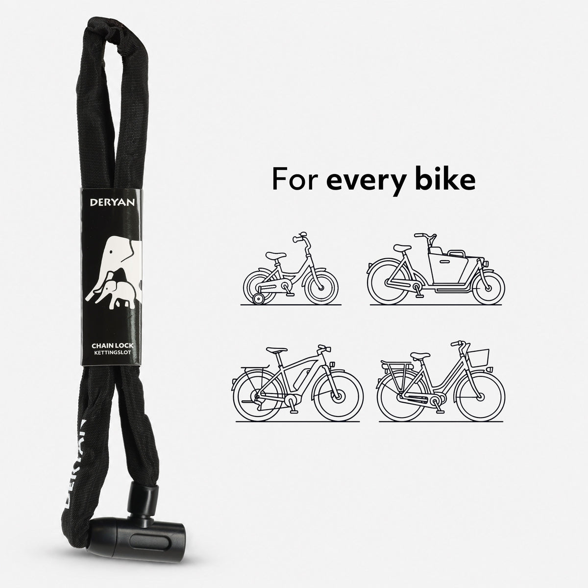 Chain Lock - Bike Lock - Fatbike Lock - 100 cm