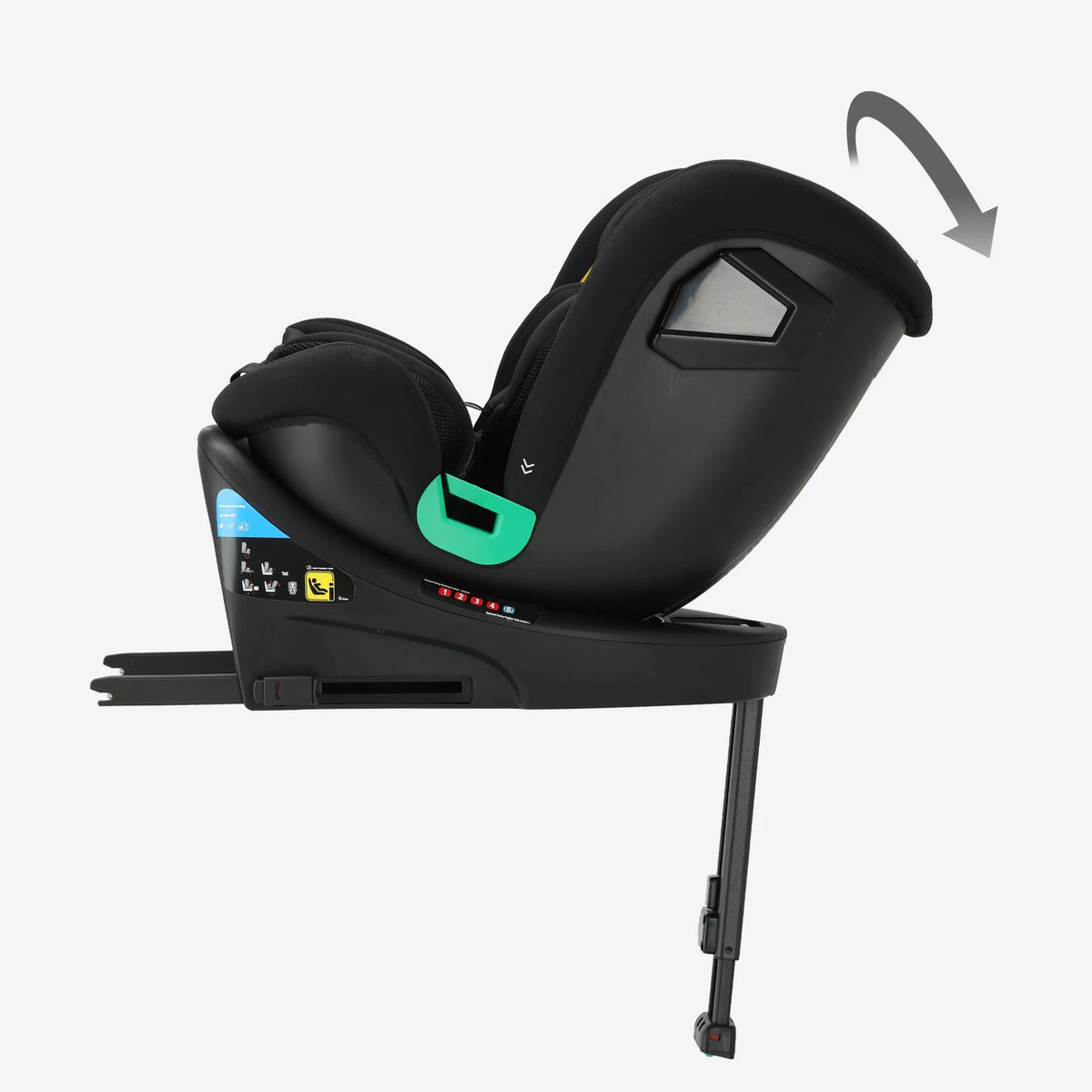 Chase Luxe i-Size Car Seat 0–36 kg Isofix 360° - Black