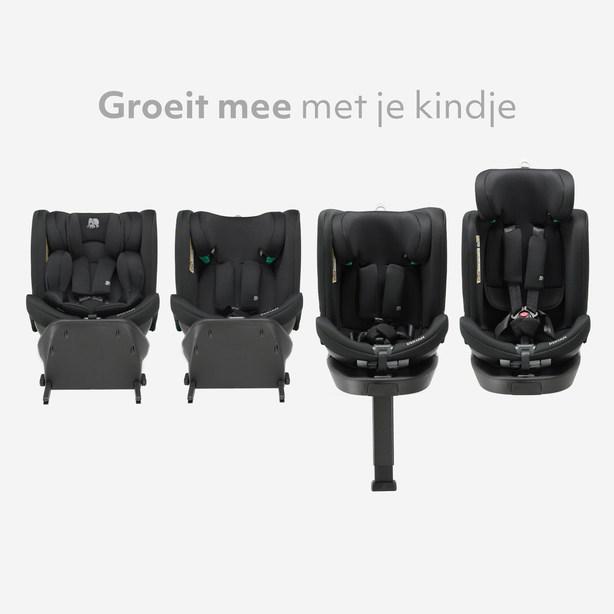 Chase Luxe i-Size Car Seat 0–36 kg Isofix 360° - Black