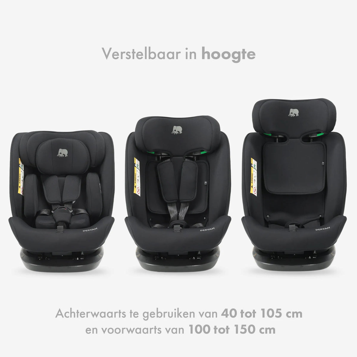 Clyde i-Size Car Seat 40–150 cm - Group 0/1/2/3 with seat belt