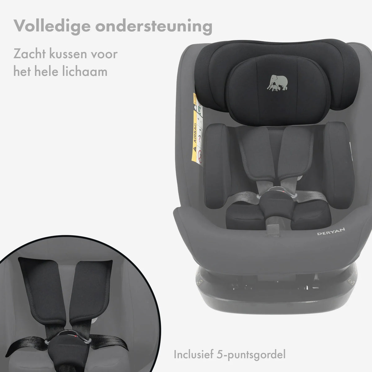 Clyde i-Size Car Seat 40–150 cm - Group 0/1/2/3 with seat belt