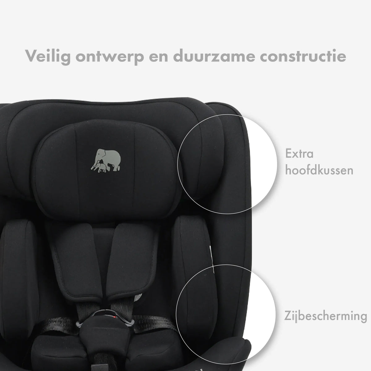 Clyde i-Size Car Seat 40–150 cm - Group 0/1/2/3 with seat belt