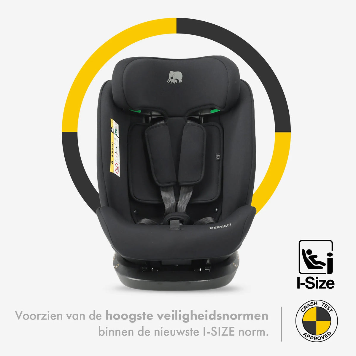 Clyde i-Size Car Seat 40–150 cm - Group 0/1/2/3 with seat belt