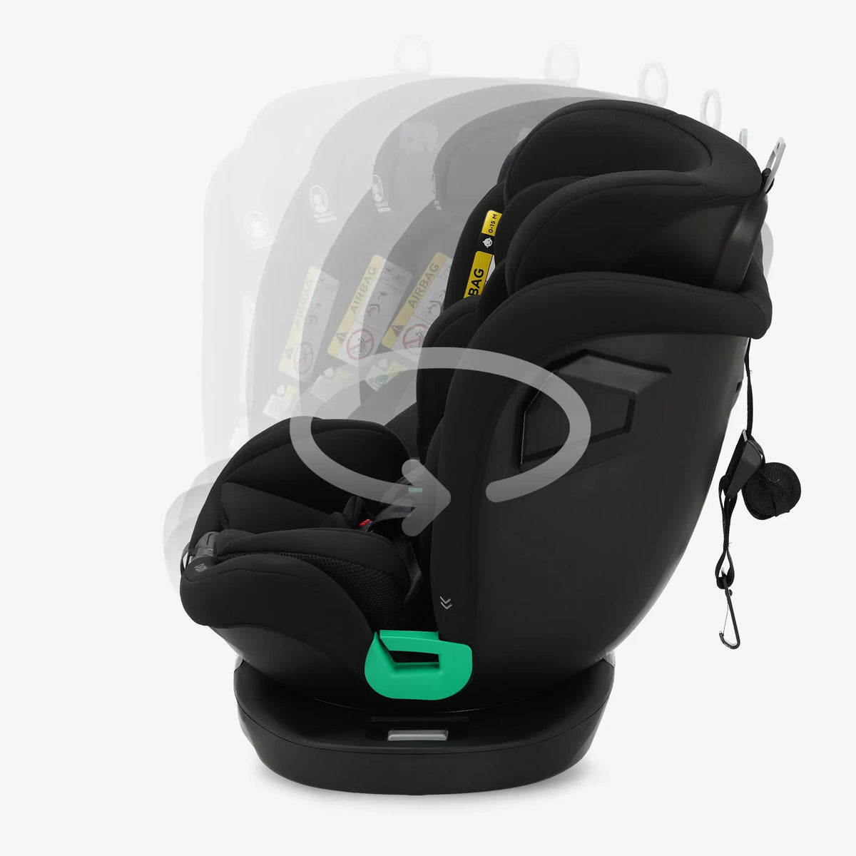 Colin Luxe i-Size Car Seat 0–36 kg Isofix 360° - Black