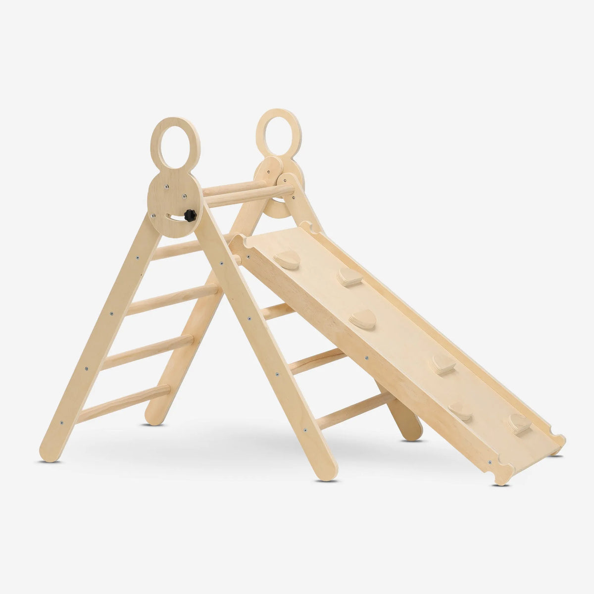 Luxury XXL Climbing Frame - Triangle, Climbing Arch, and Slide - Includes Cushion