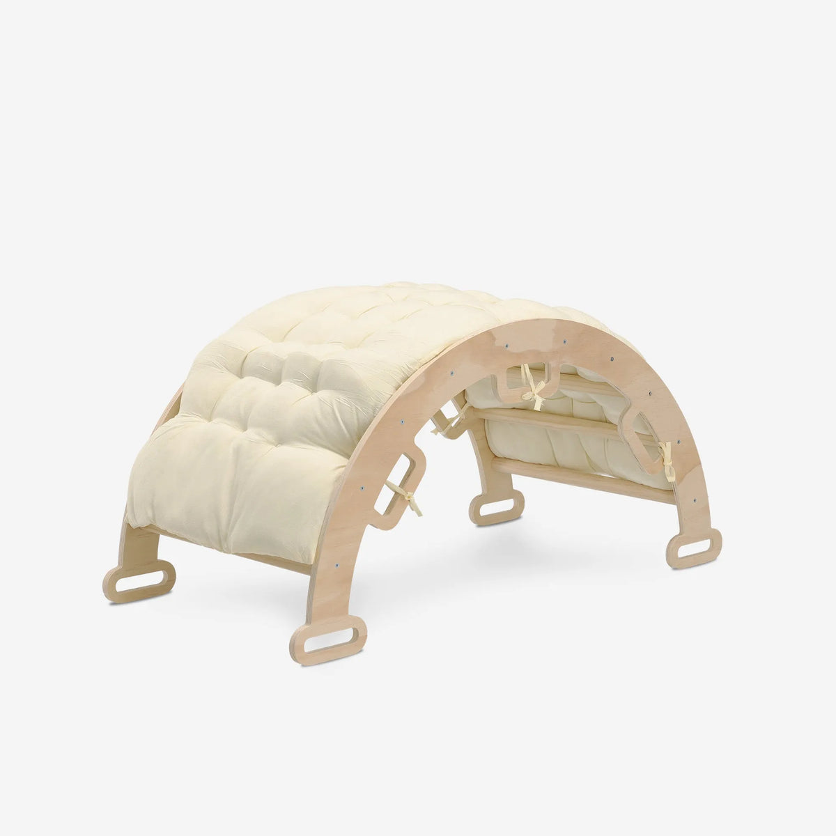 Luxury XXL Climbing Frame - Triangle, Climbing Arch, and Slide - Includes Cushion