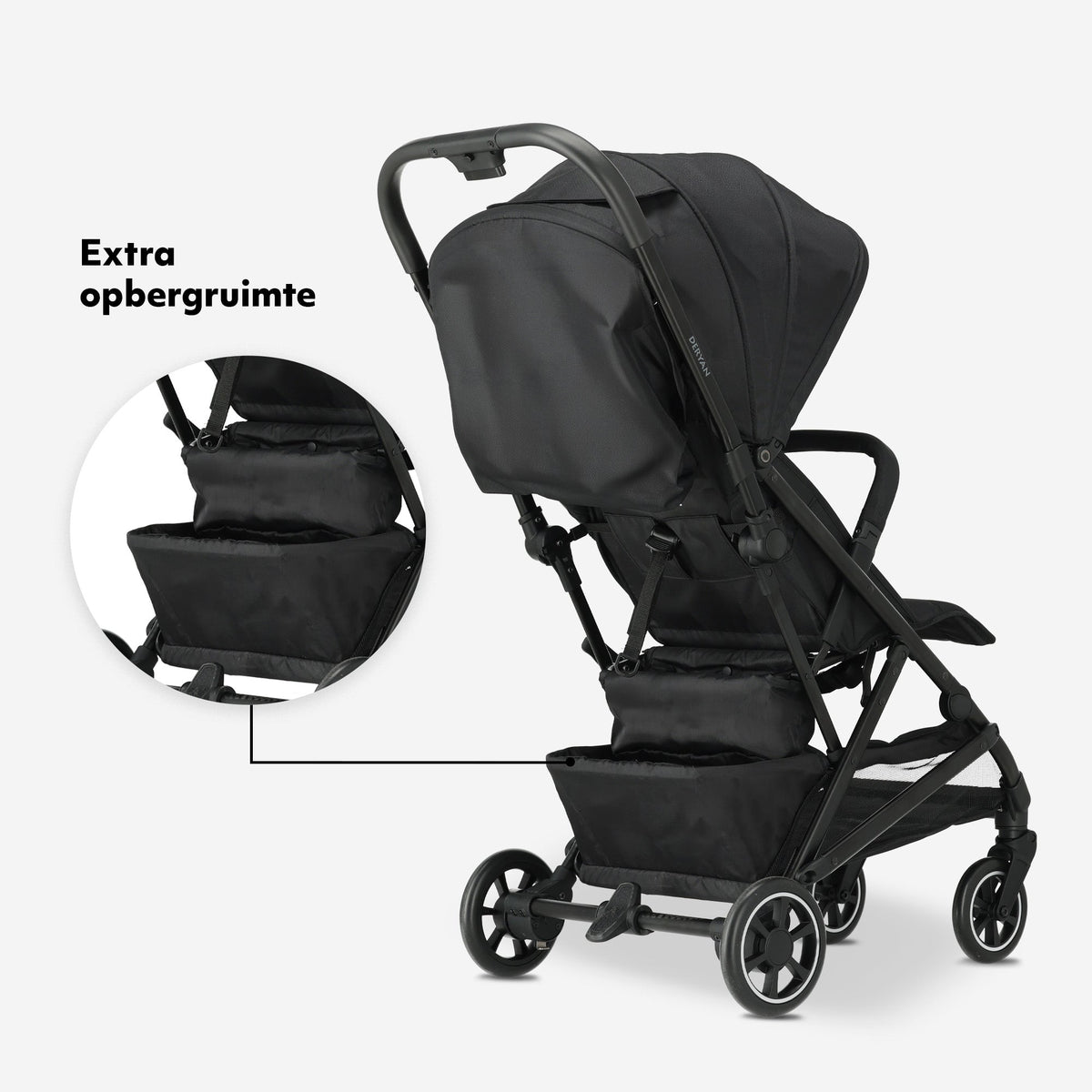 Luxury Easy² Lightweight Stroller - Black