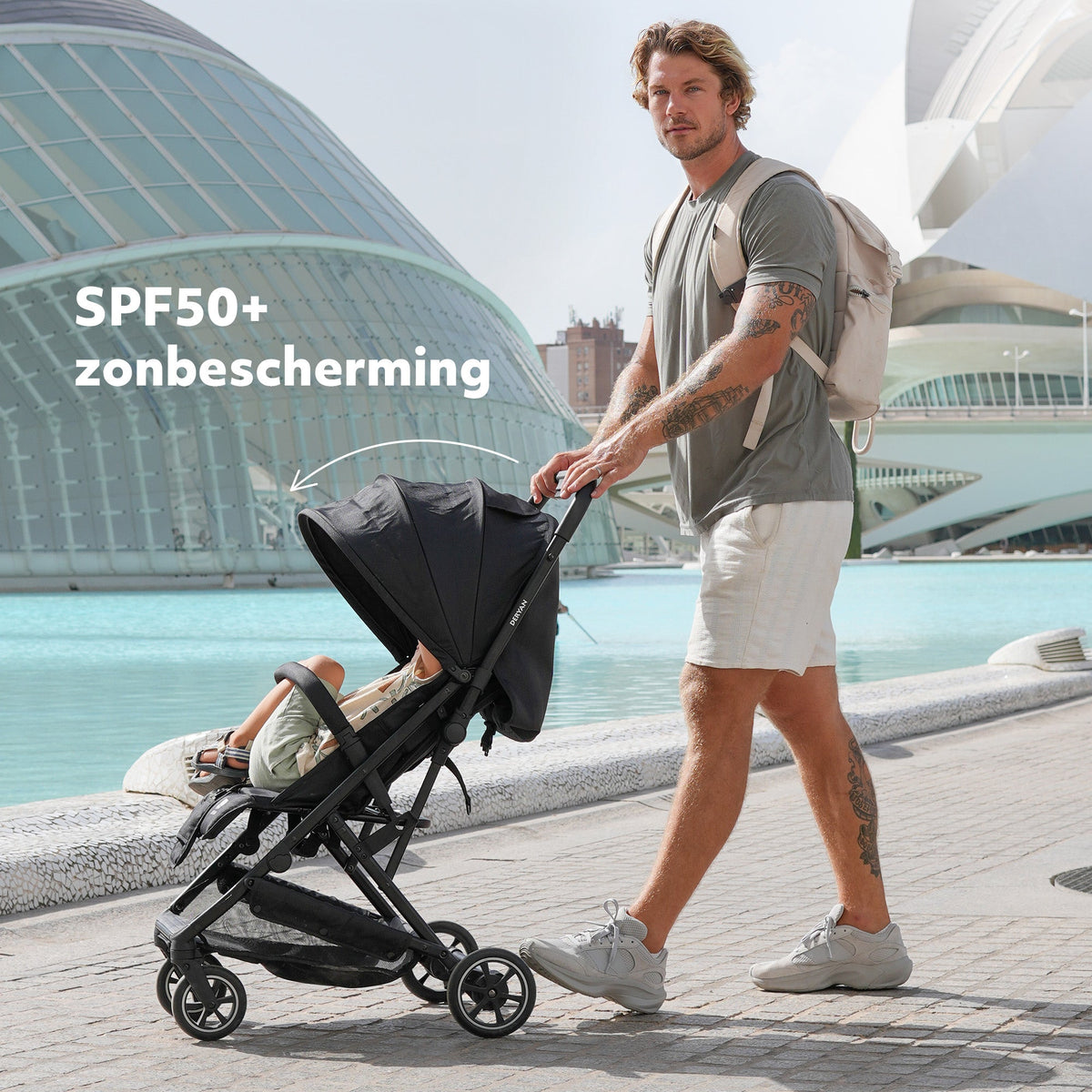 Luxury Easy² Lightweight Stroller - Black