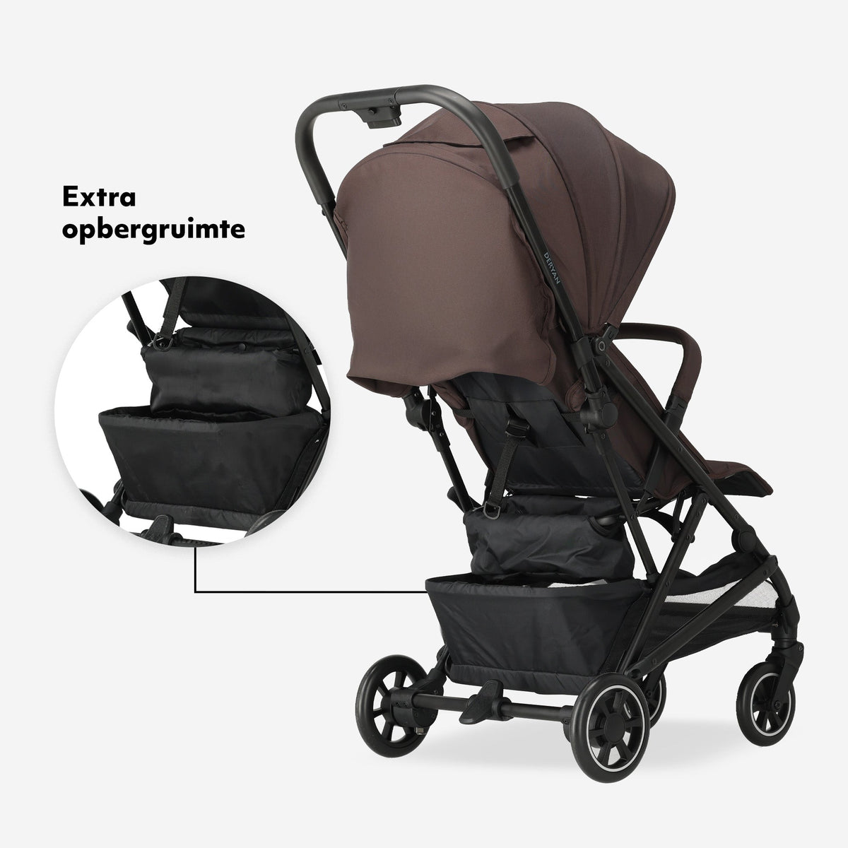 Luxury Easy² Lightweight Stroller - Chocolate