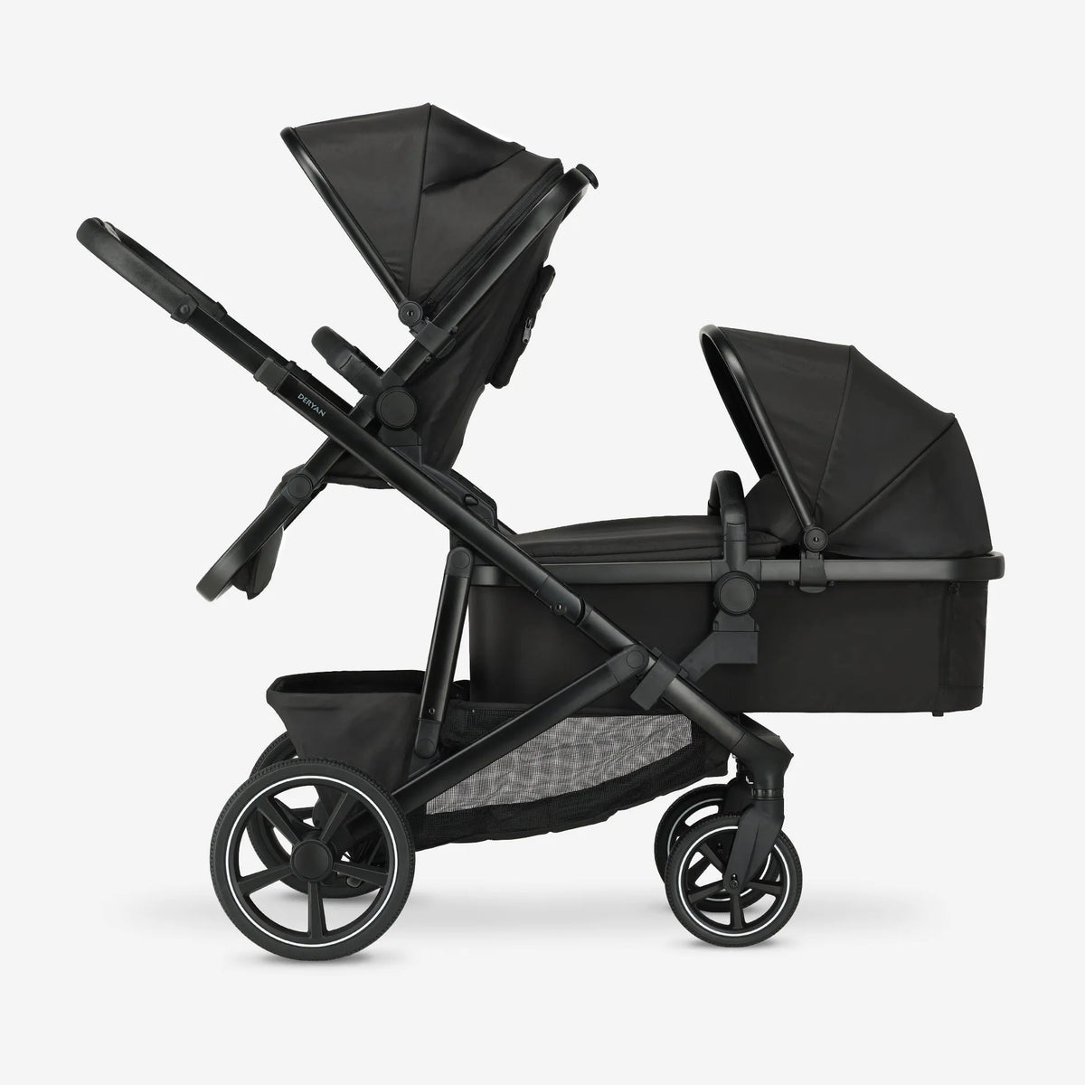 Evy² Duo Stroller, Black, 2-in-1