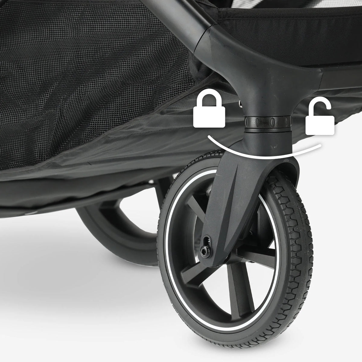 Evy² Duo Stroller, Black, 2-in-1
