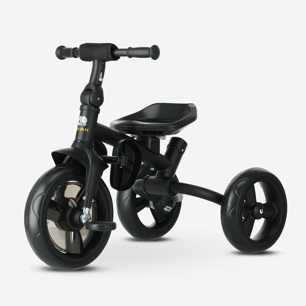 Explorer Luxe Tricycle with push bar - Foldable with basket cream