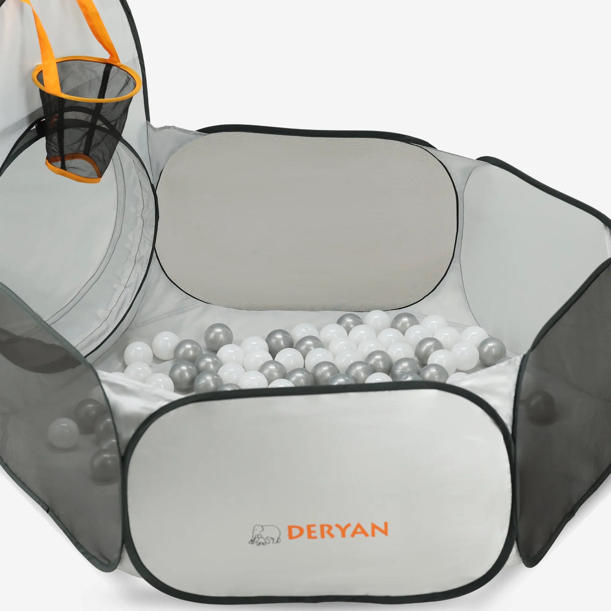 Silver Basketball Ball Pit