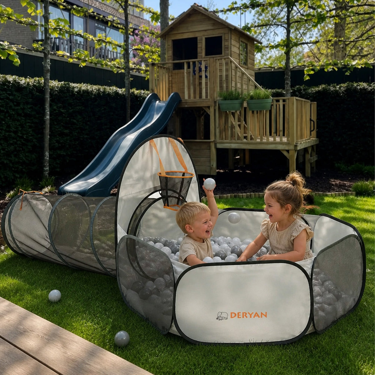 Silver Basketball Ball Pit