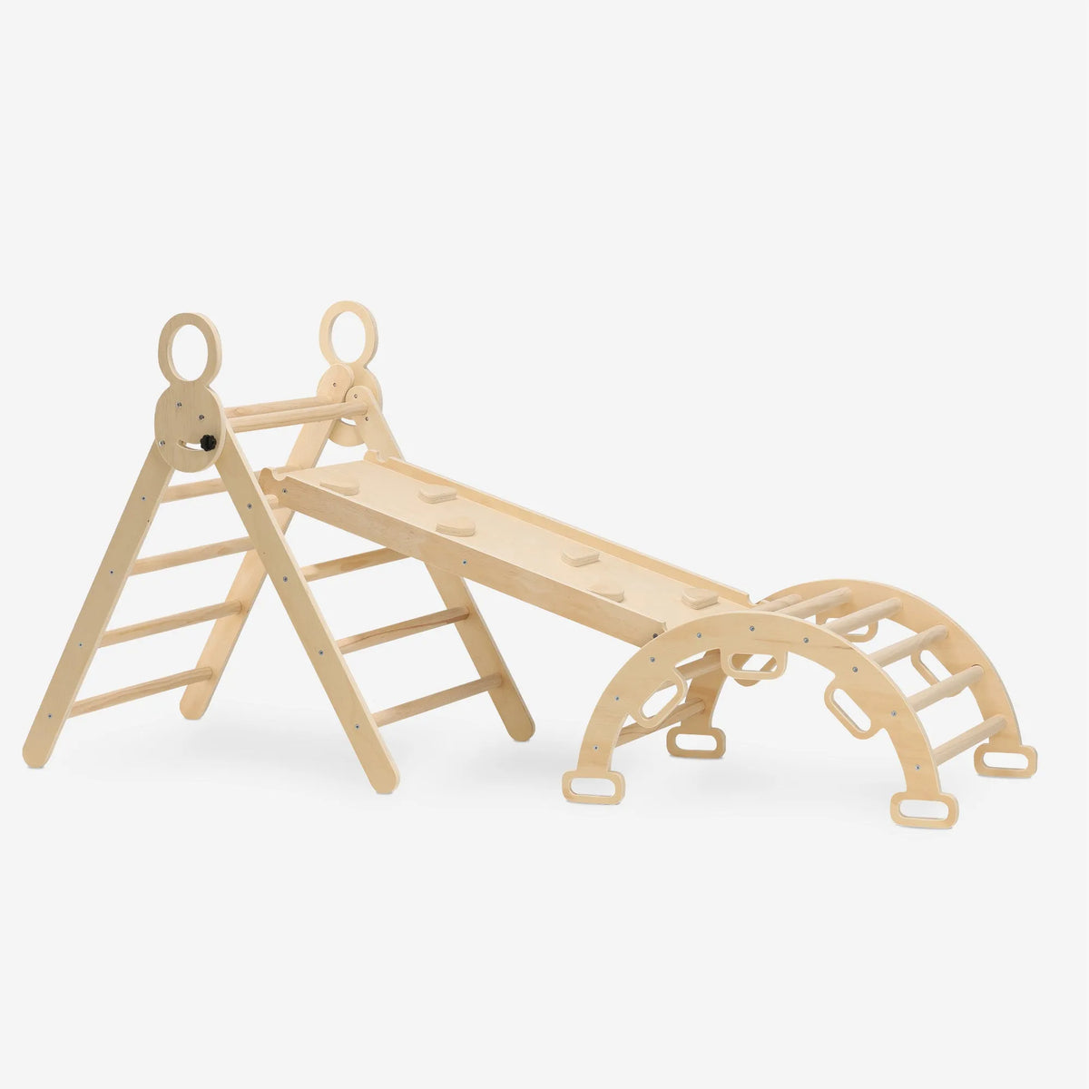 Luxury XXL Climbing Frame - Triangle, Climbing Arch, and Slide