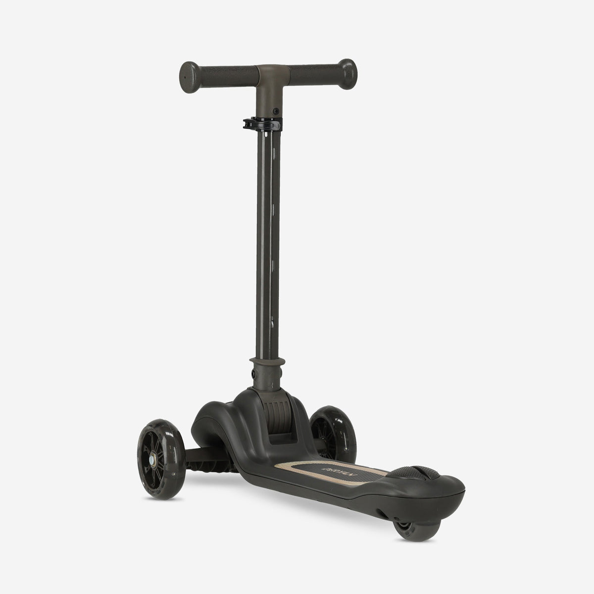 Harvey 3-Wheel Kids' Scooter with LED - Adjustable 65-80 cm - Black